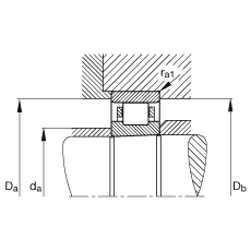 圓柱滾子軸承 N1016-K-M1-SP, 浮動軸承，帶錐孔，錐度 1:12，可分離，帶保持架，減少的徑向內(nèi)部游隙，加嚴公差