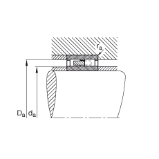 圓柱滾子軸承 NNU4138-M, 浮動(dòng)軸承，雙列，可分離，帶保持架