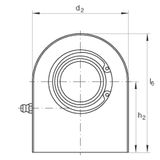 液壓桿端軸承 GF60-DO, 根據(jù) DIN ISO 12 240-4 標(biāo)準(zhǔn)，帶焊接面，需維護(hù)